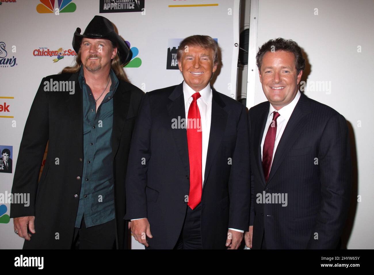 Trace Adkins, Donald Trump and Piers at "The Celebrity