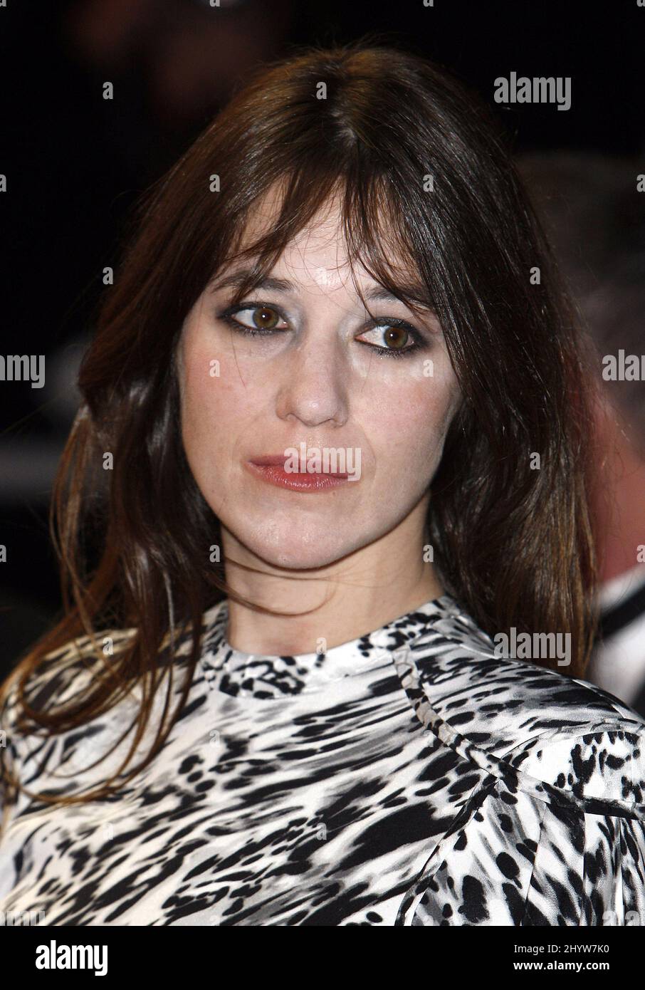 Charlotte Gainsbourg arriving to the screening of 'Antichrist' during the 62nd Cannes Film Festival at the Palais des Festivals in Cannes, France Stock Photo