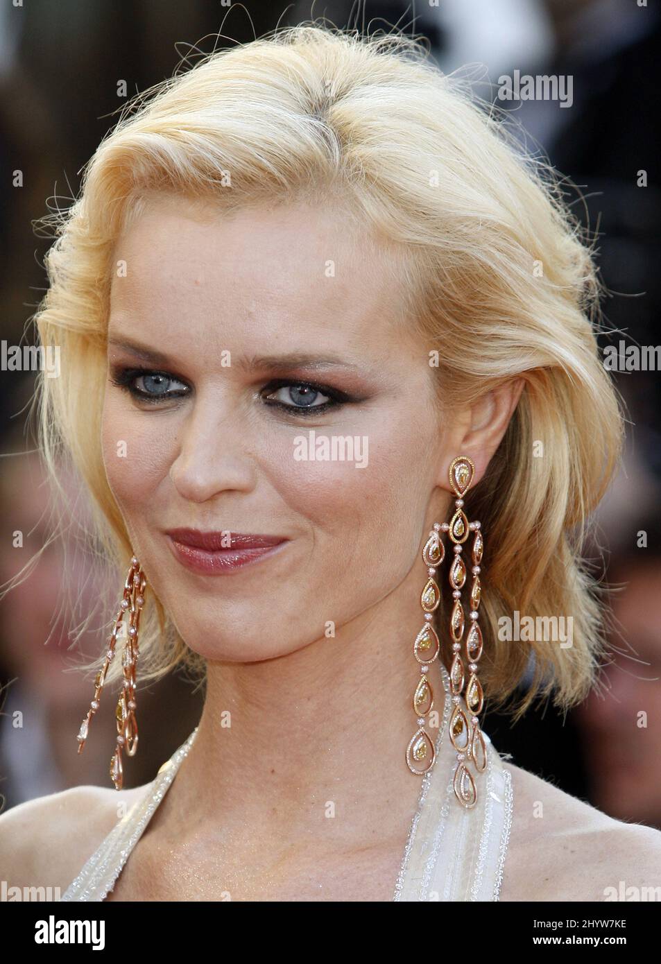 Eva Herzigova arriving to the screening of 'Looking for Eric' during the 62nd Cannes Film Festival at the Palais des Festivals in Cannes, France Stock Photo