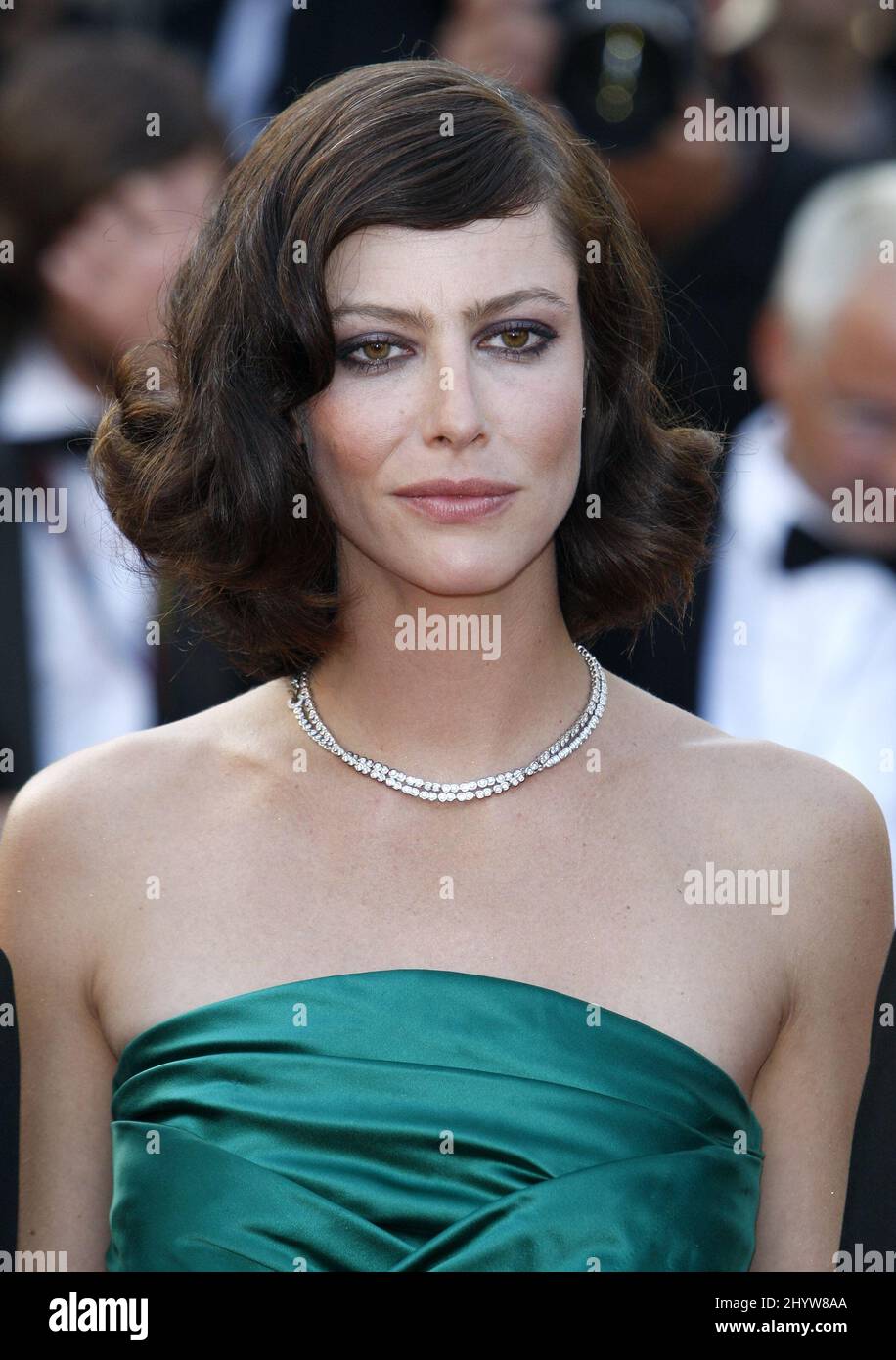 Anna Mouglalis arrives for the premiere of new film Coco Chanel and Igor Stravinsky, during the Cannes Film Festival, at the Palais de Festival In Cannes, France. Stock Photo