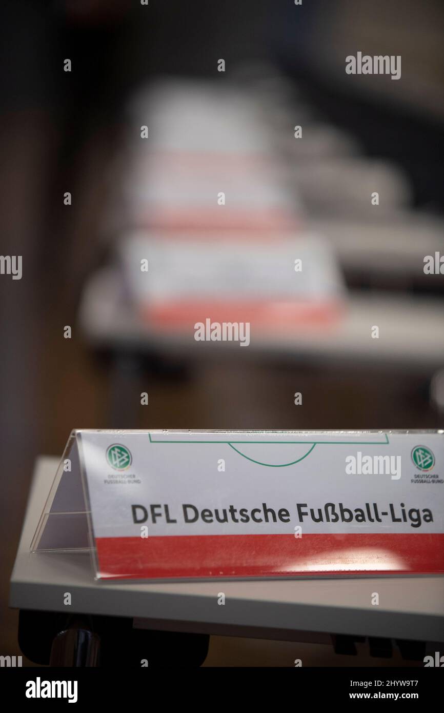 Places of the DFL German Football League, 44th Ordinary DFB Bundestag on March 11th, 2022 in Bonn/ Germany. Stock Photo