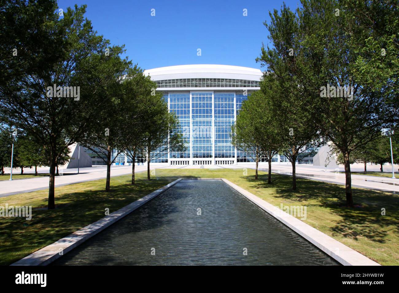 General view of the new Cowboys Stadium, home of the Dallas Cowboys, before the inaugural opening concert, Texas, USA. Stock Photo