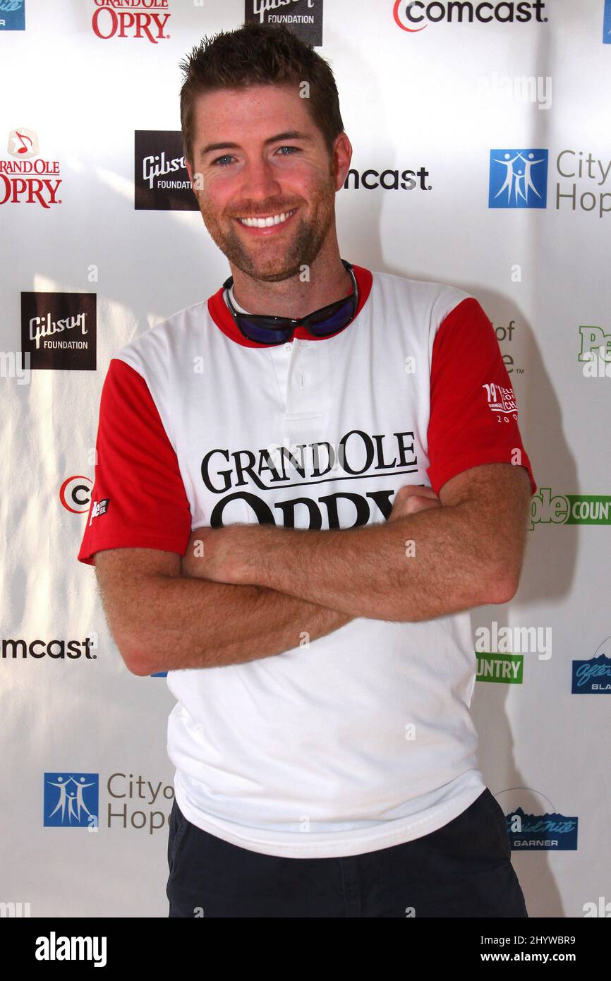 Josh Turner at the 19th Annual City of Hope Celebrity Softball Challenge, held at Greer Stadium, Nashville, Tennessee Stock Photo