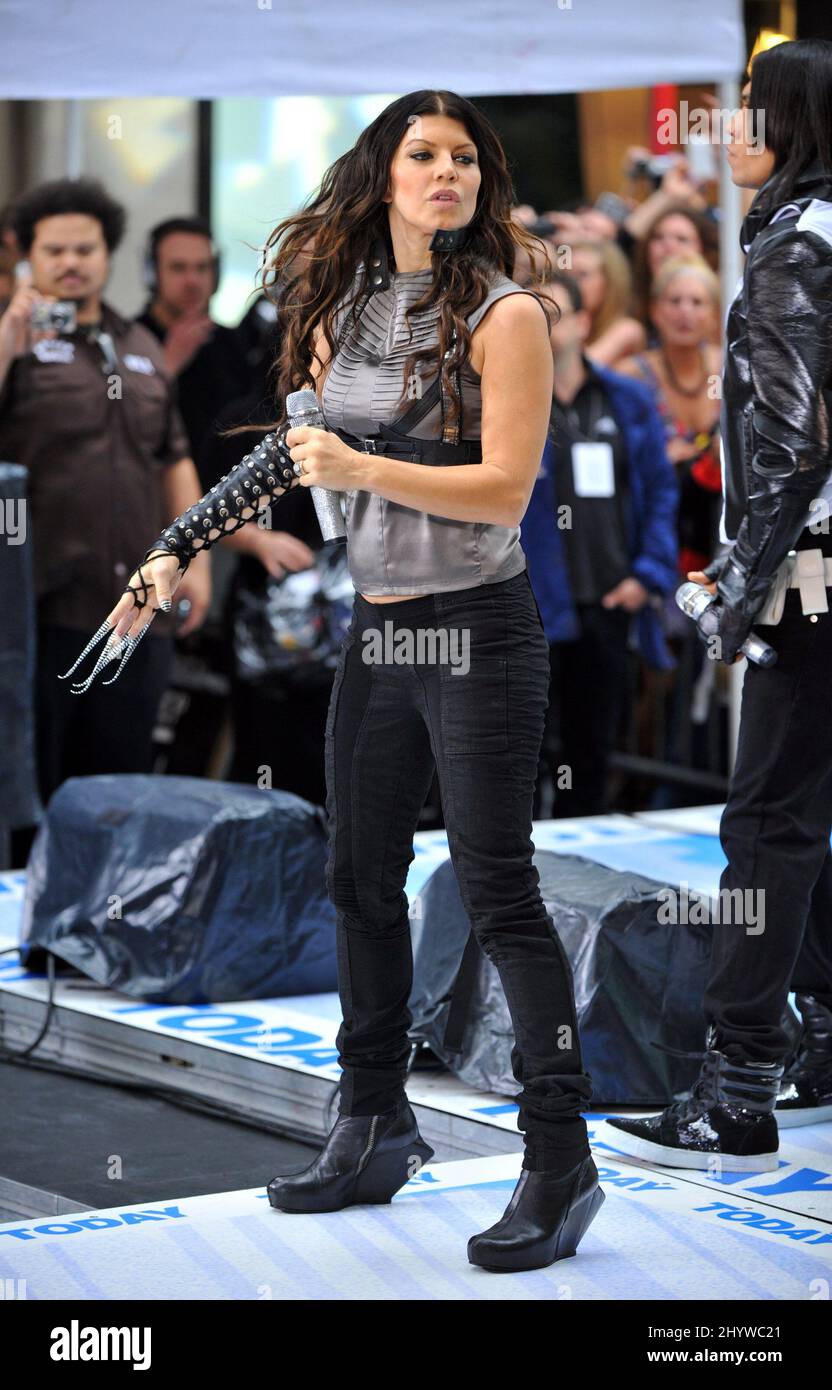 Singer Fergie of the Black Eyed Peas performs on NBC's 'Today' Show