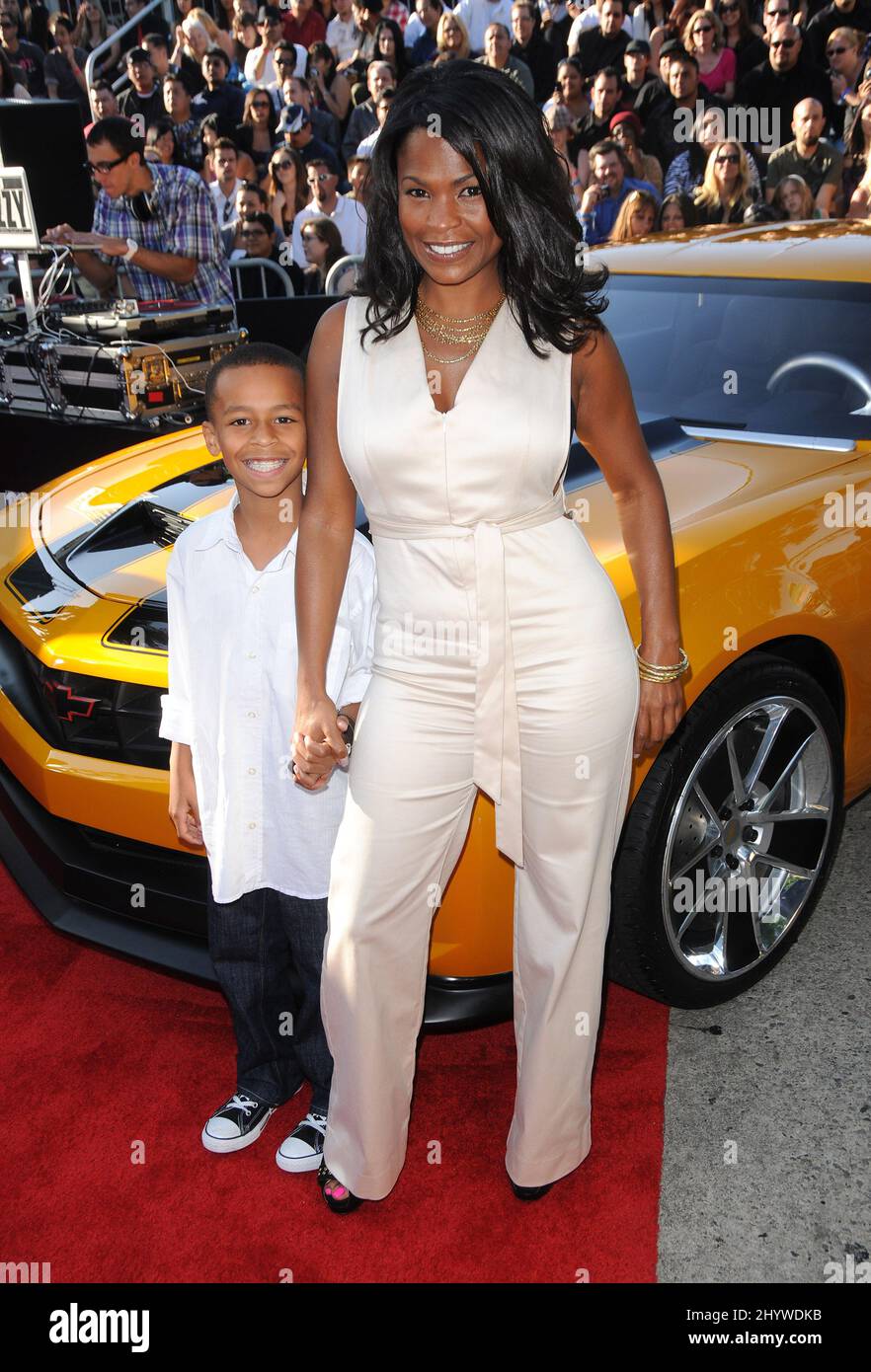 Nia Long and her son Massai at the Premiere of "Transformers: Revenge
