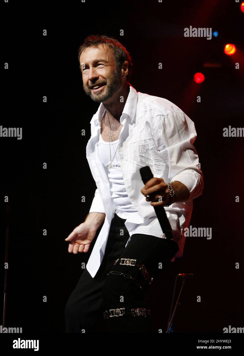 Paul Rodgers from Bad Company performs in concert at the Bethel Woods Center for the Arts, Bethel, New York. Stock Photo
