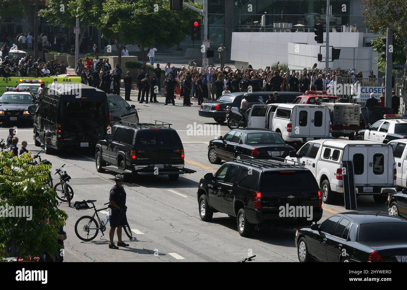 The Michael Jackson Hearst at the Michael Jackson Memorial at the