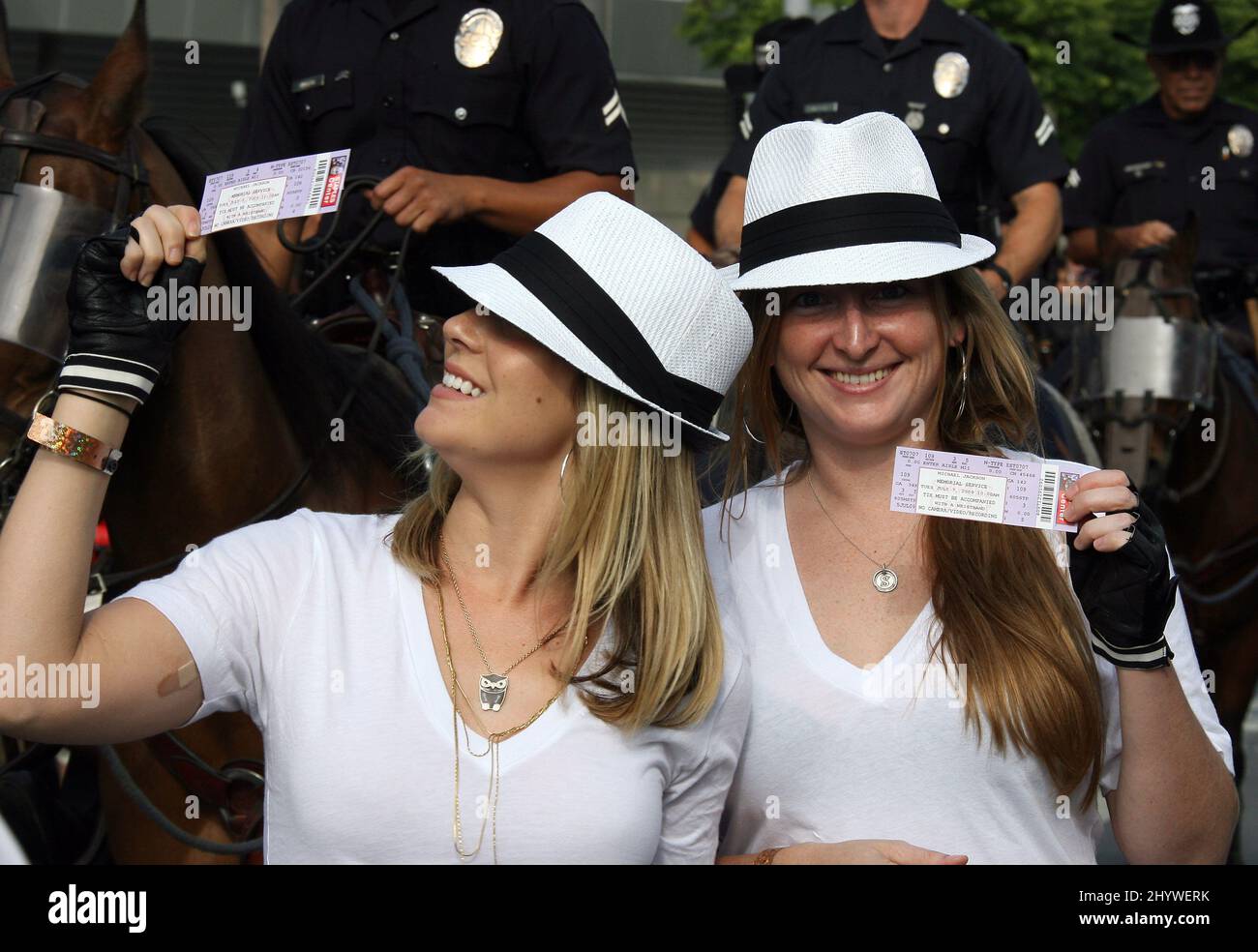 Atmosphere around the Michael Jackson Memorial at the Staple Center in
