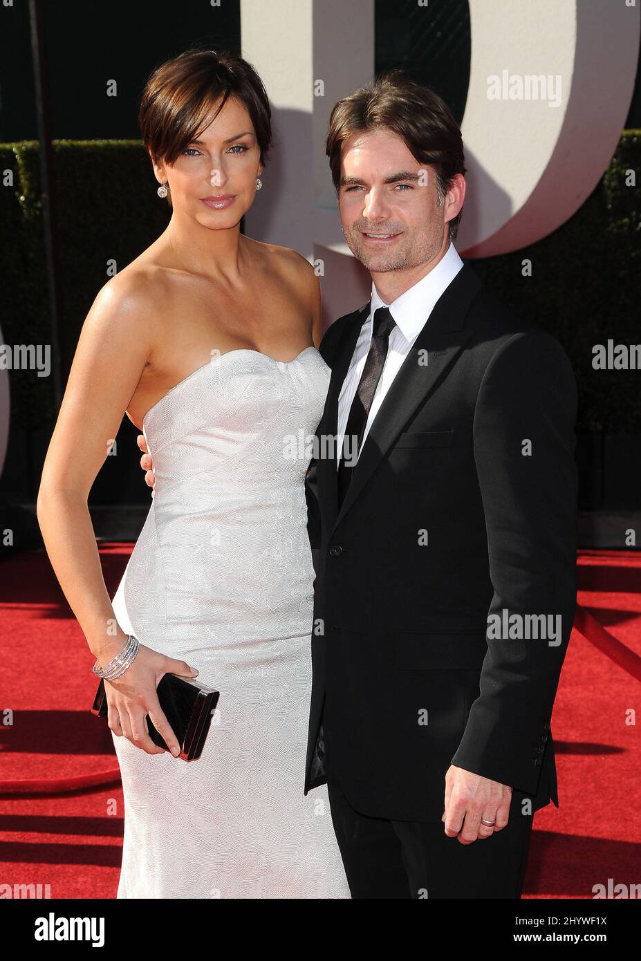 Jeff Gordon and Ingrid Vandebosch at the Annual ESPY Awards, held at the Nokia Theatre, Los Angeles, USA. Stock Photo