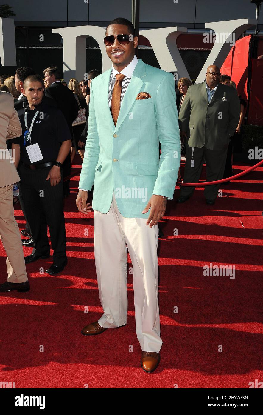 Carmelo Anthony at the Annual ESPY Awards, held at the Nokia Theatre