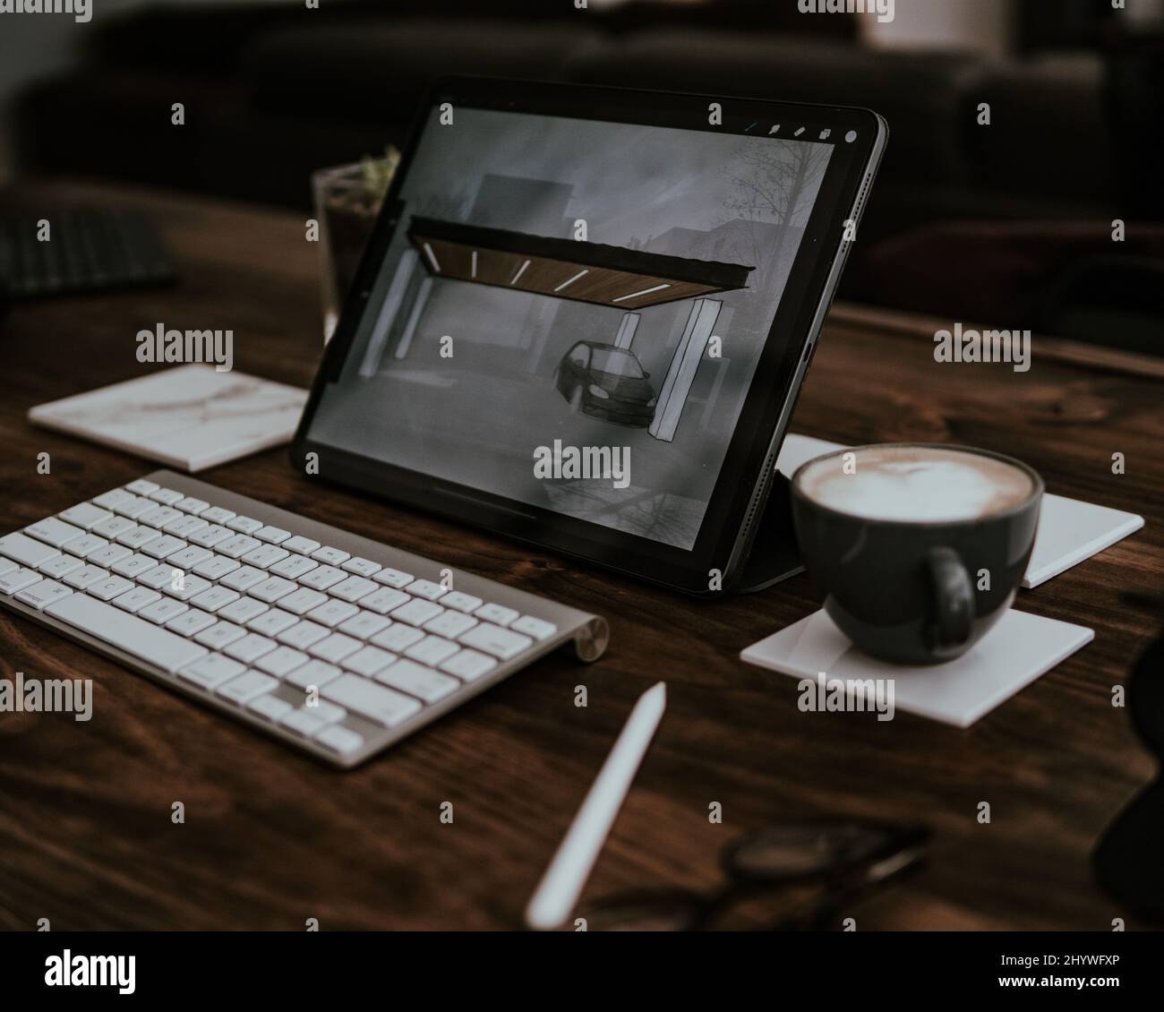 Picture Withe Multiple Objects Desk with multiple objects on it Stock Photo - Alamy
