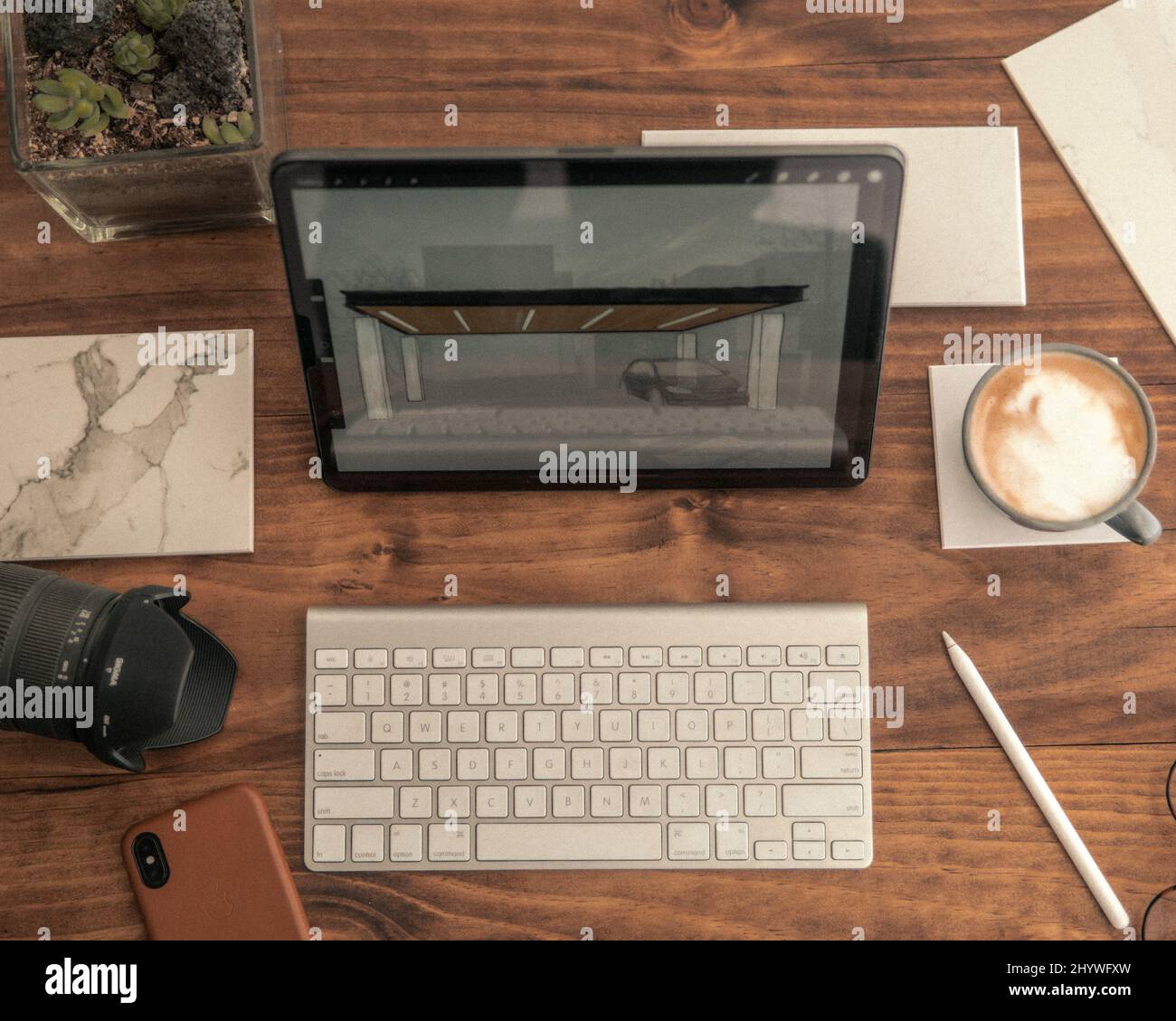 Picture Withe Multiple Objects Desk with multiple objects on it Stock Photo - Alamy