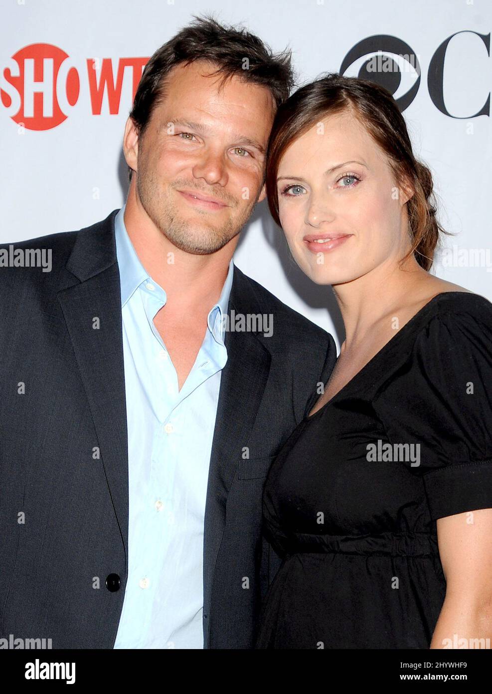 Dylan Bruno and Emmeli Hultquist arriving to the .Summer 2009 TCA Party-CBS-SHOWTIME-CW, Huntington Library, Pasadena, California. Stock Photo