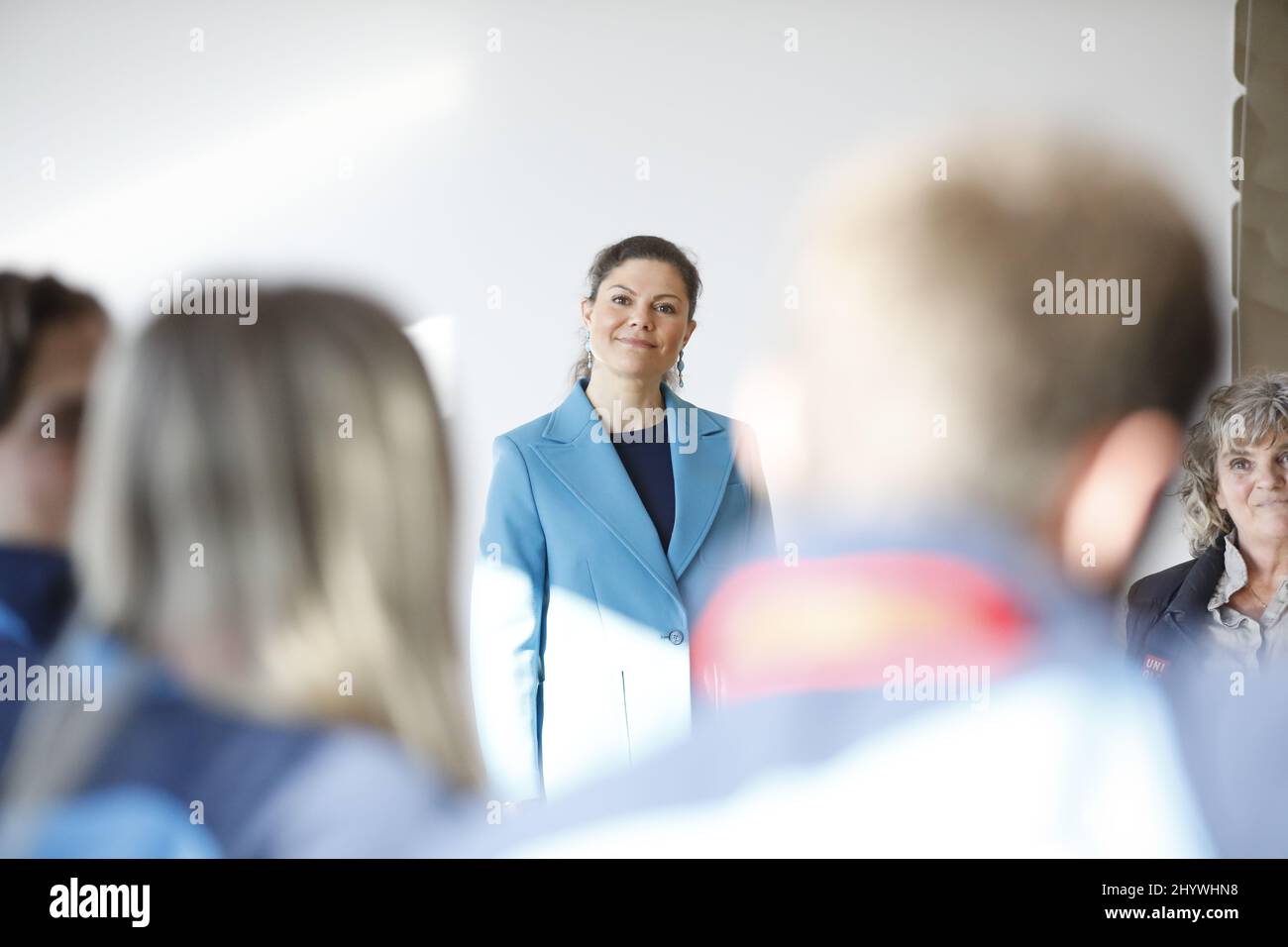 ARLANDA 20220315 Crown Princess Victoria meets Sweden's Paralympic medalists on return home at Arlanda Airport.. Photo Christine Olsson / TT kod 10430 Stock Photo