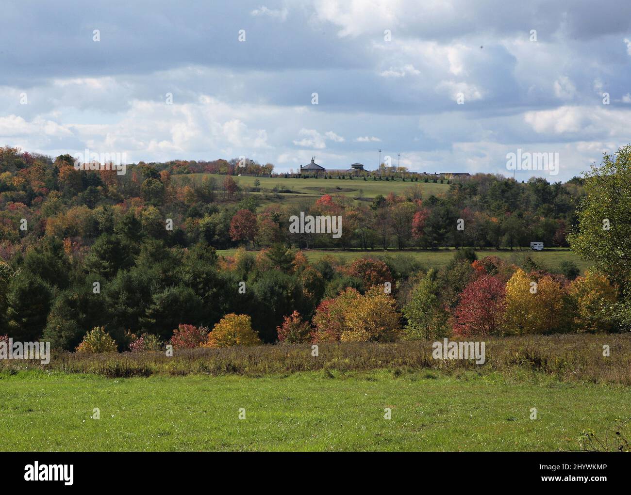 General view of the original 1969 Woodstock Festival Site at Bethel