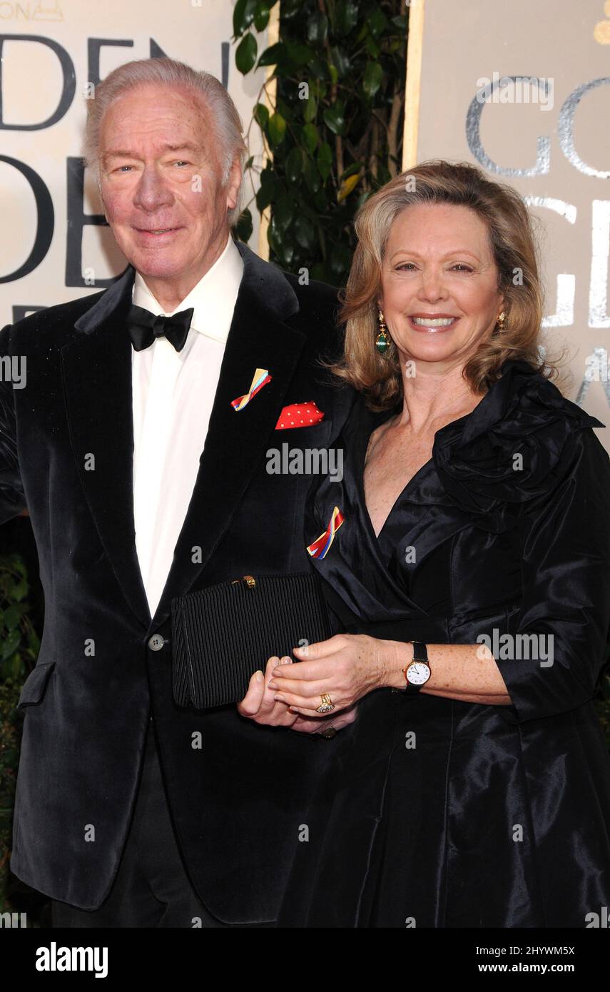 Christopher Plummer and Elaine Taylor at the 67th Golden Globe Awards ceremony, held at the Beverly Hilton hotel in Los Angeles, CA, USA on January 17, 2010. Stock Photo