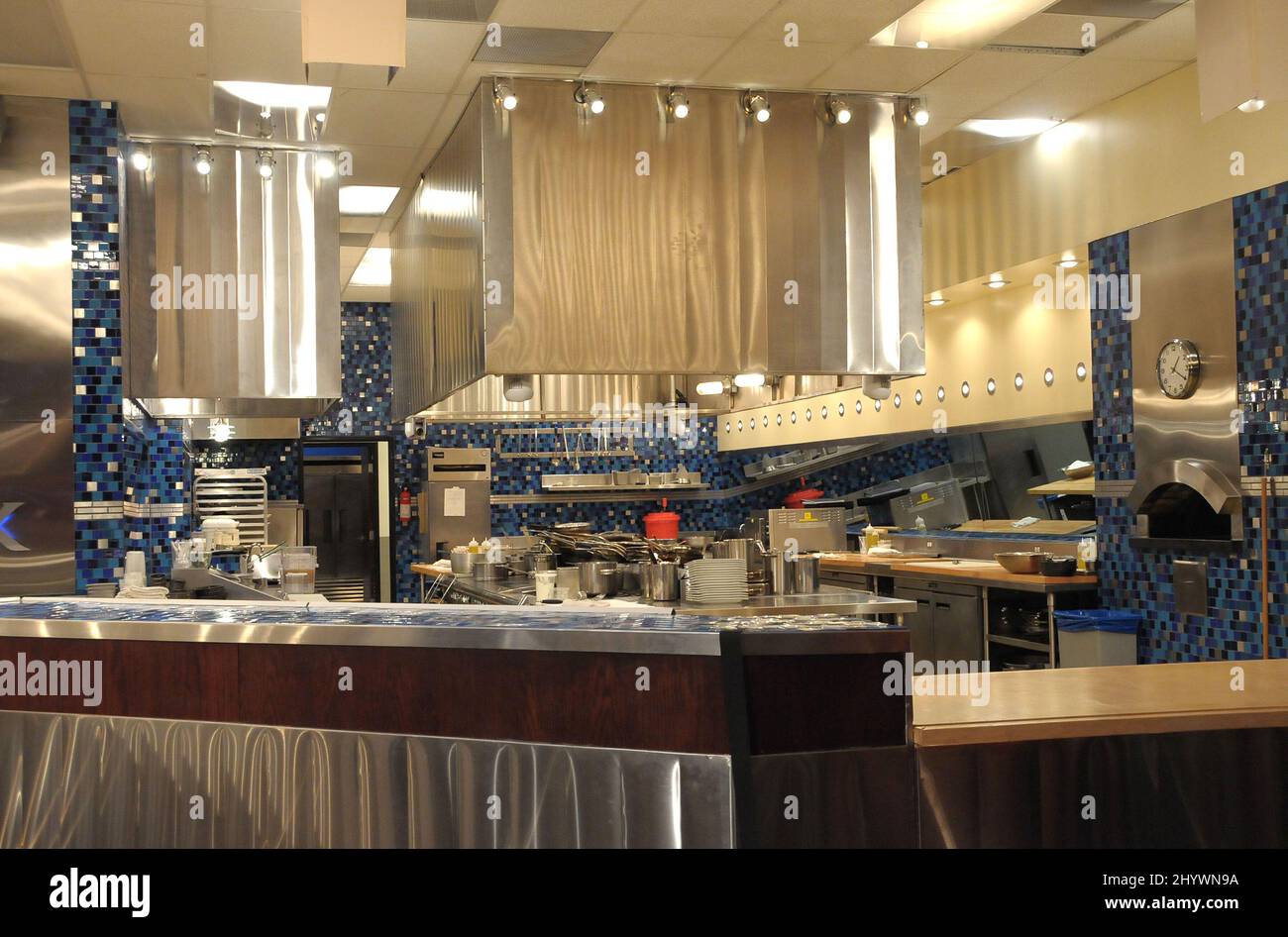 The set of Hell's Kitchen in Culver City, California is seen as Chef