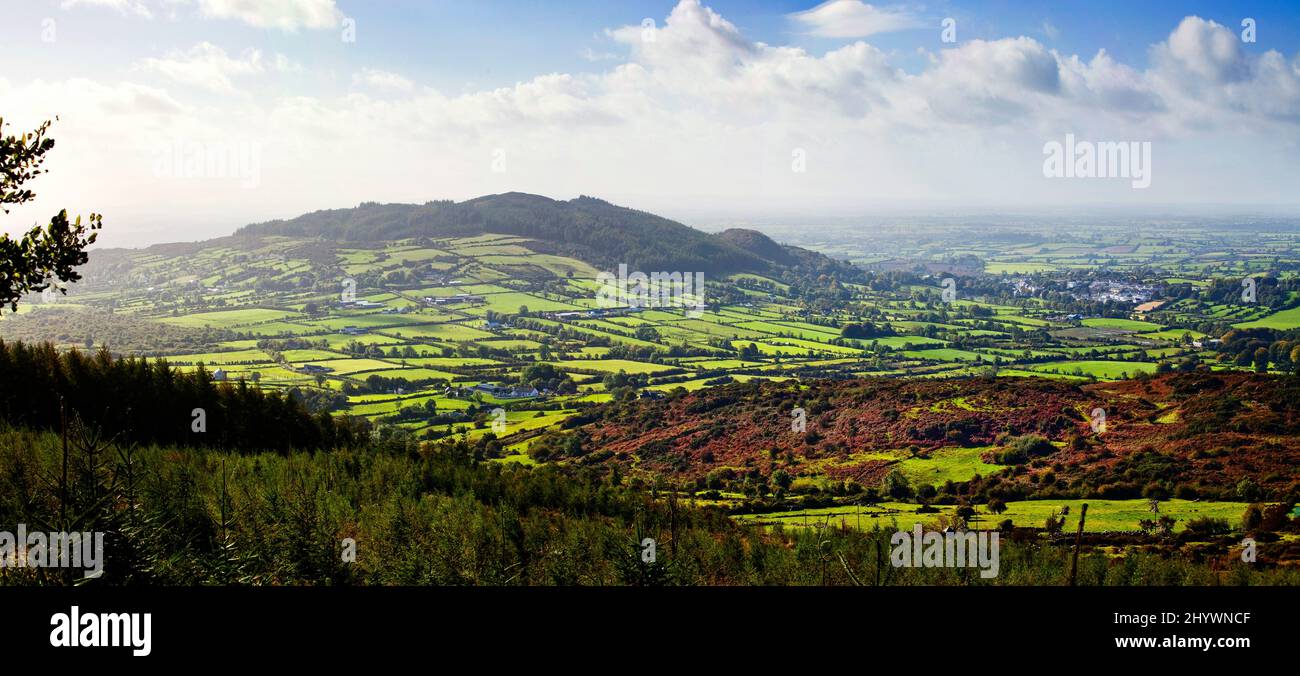 Ring of Gullion in county Armagh the site of an extinct Volcano and blow holes, Northern Ireland Stock Photo