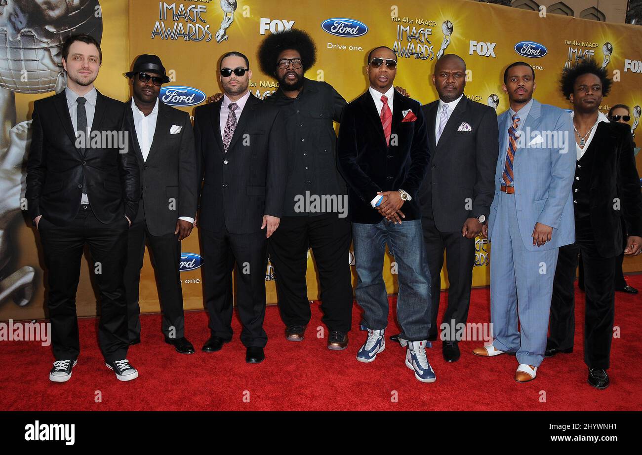 The Roots arriving for the 41st NAACP Image Awards held at the Shrine Auditorium in Los Angeles, California, USA. Stock Photo
