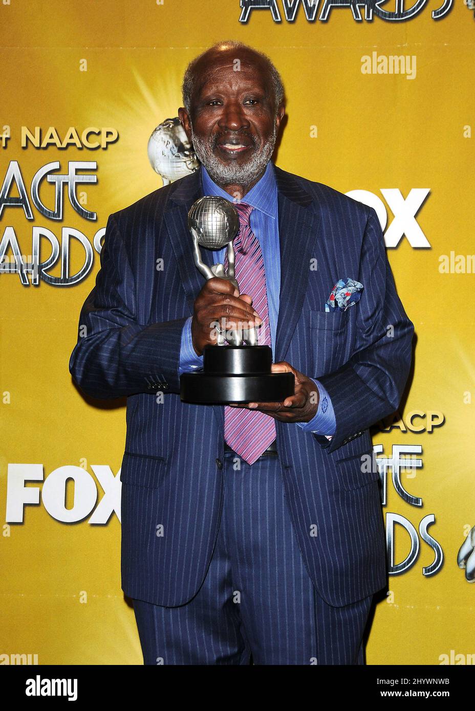 Clarence Avant in the press room during the 41st NAACP Image Awards