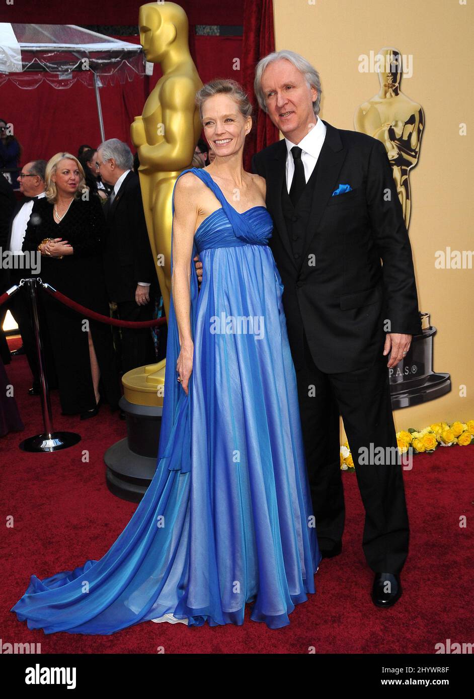 James Cameron and wife Suzy Amis arriving at the 82nd Annual Academy Awards held at the Kodak Kodak Theatre, Los Angeles, California Stock Photo