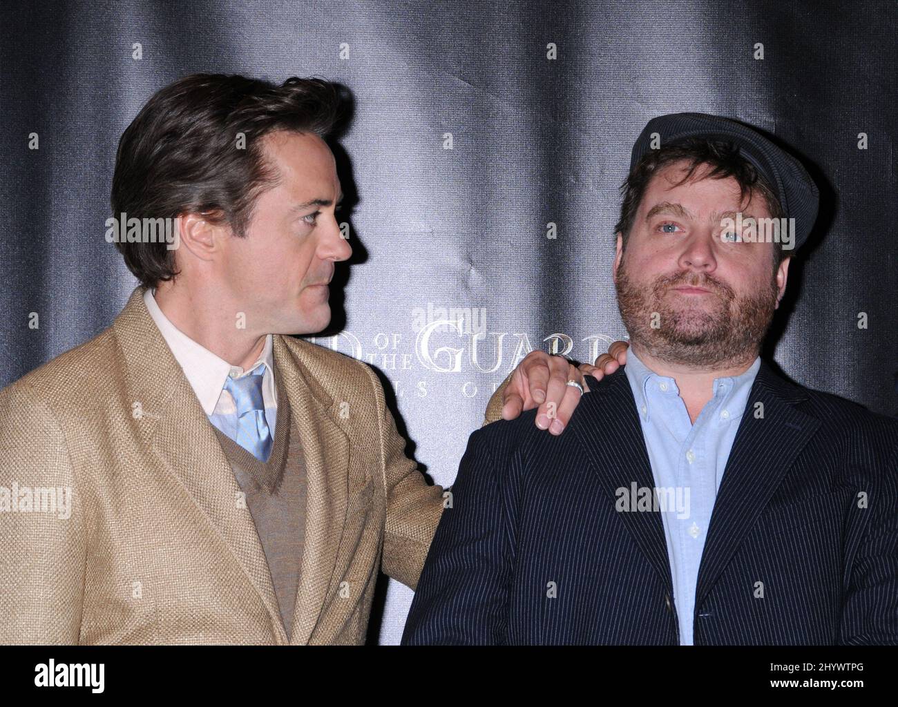 Robert Downey Jr. and Zach Galifianakis at Warner Bros Pictures ShoWest