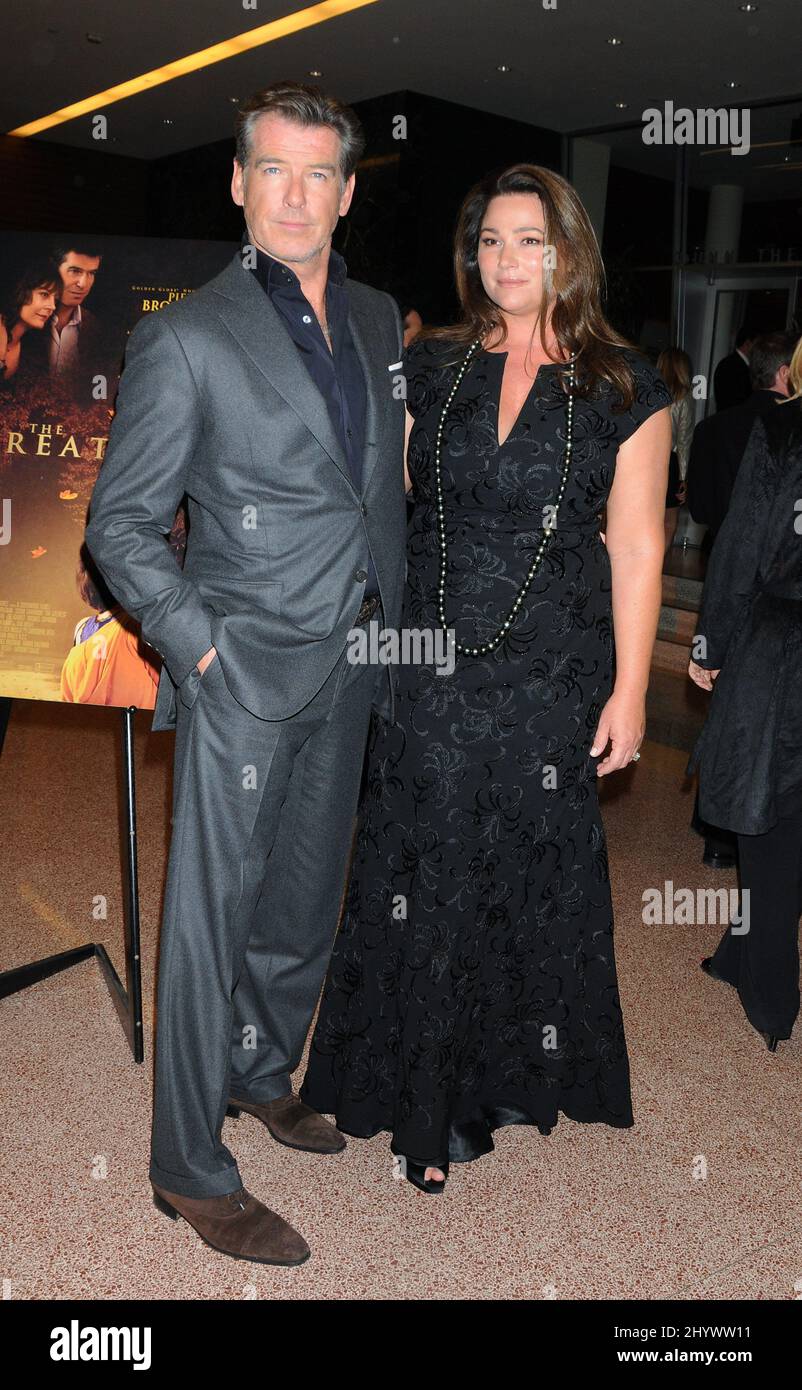 Pierce Brosnan and Keely Shaye Smith at the Los Angeles premiere of 'The Greatest', held at Linwood Dunn, Hollywood. Stock Photo