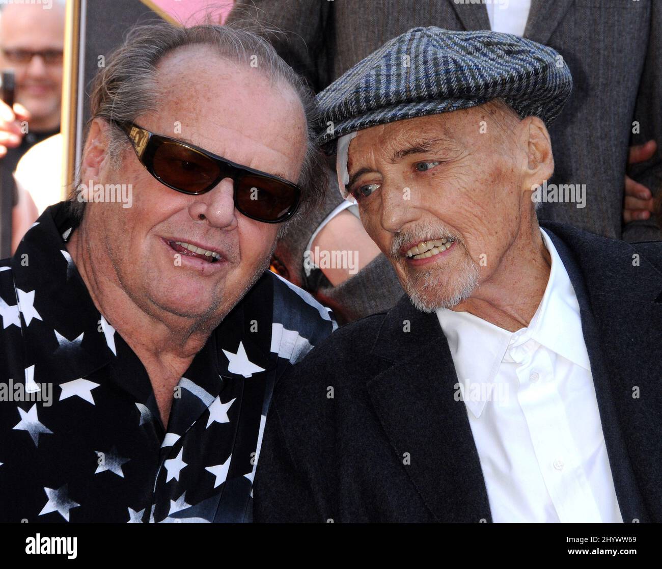 Jack Nicholson and Dennis Hopper attend the ceremony honoring Actor