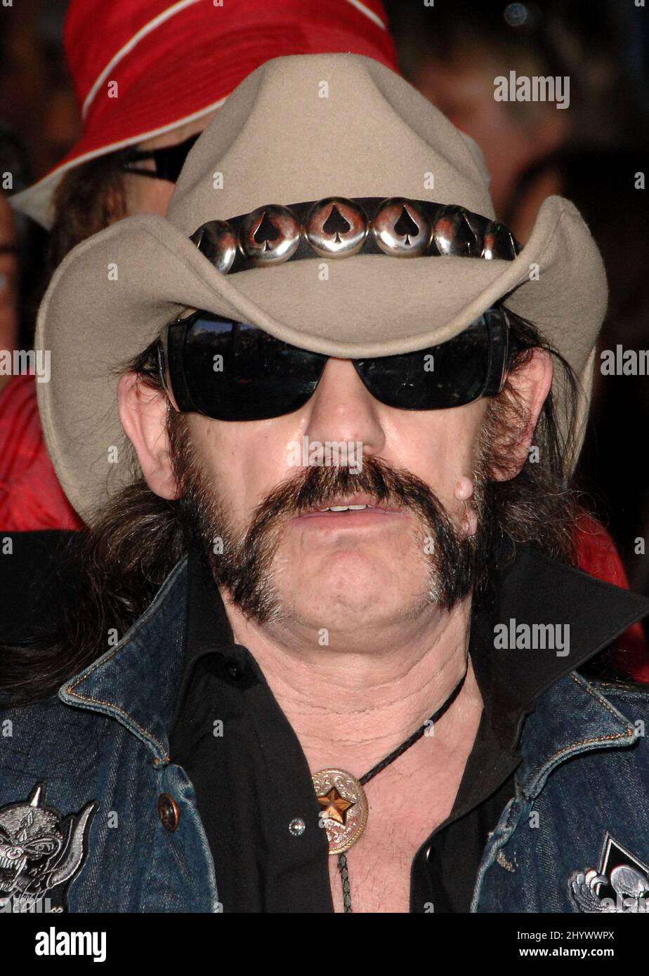Lemmy, of Motorhead at the induction of the Scorpions into Hollywood's RockWalk, held at the Hollywood Guitar Center. Stock Photo