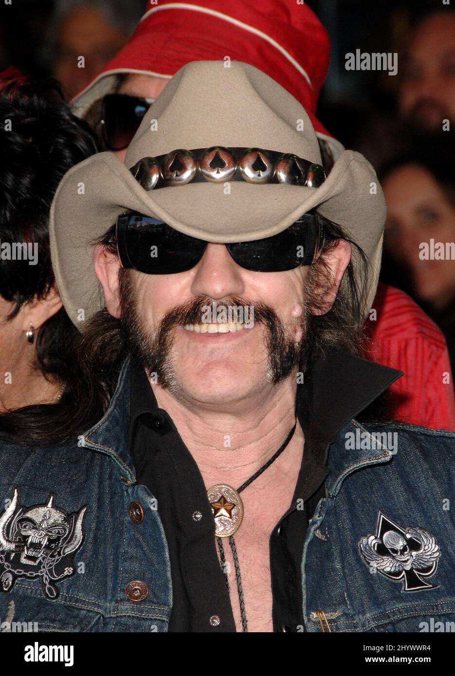 Lemmy, of Motorhead at the induction of the Scorpions into Hollywood's RockWalk, held at the Hollywood Guitar Center. Stock Photo
