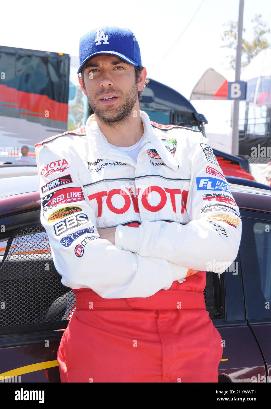 Zachary Levi at the Toyota Pro/Celebrity Grand Prix 2010 Practice Day