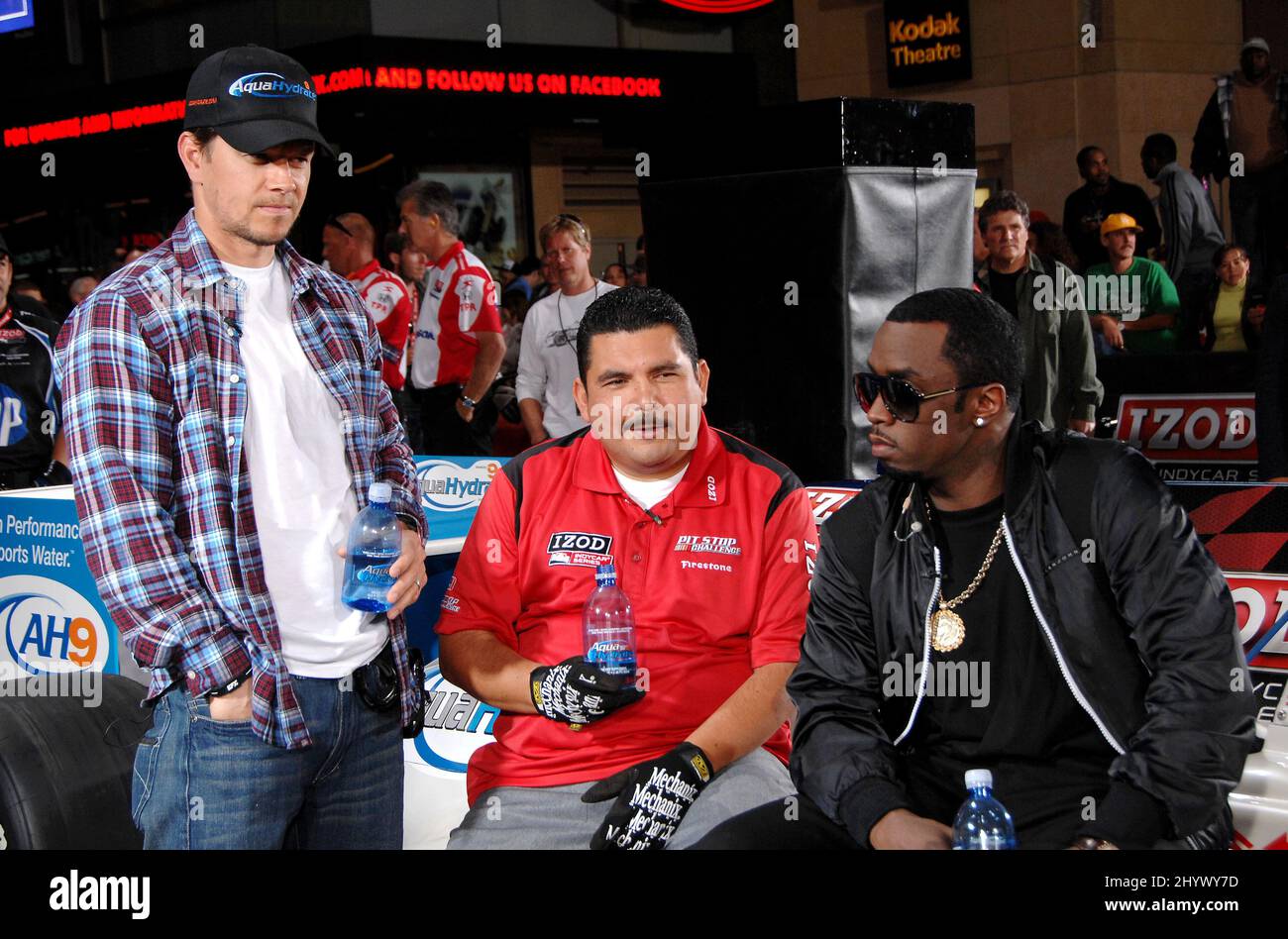 Mark Wahlberg, Guillermo Rodriguez and Sean "P. Diddy" Combs at the