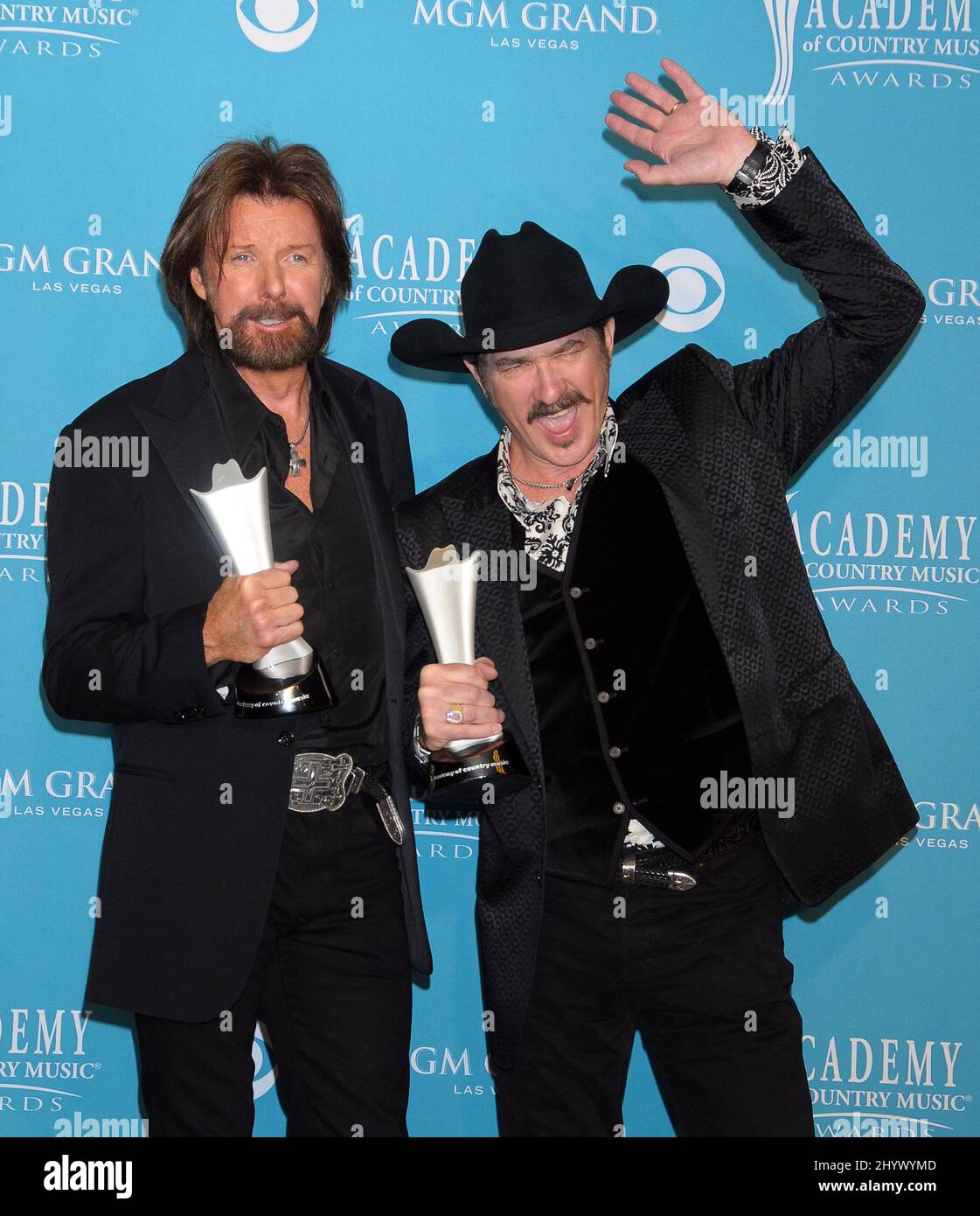 Brooks and Dunn in the press room of the 45th Academy of Country Music Awards held at the MGM Grand Hotel and Casino in Las Vegas, USA Stock Photo