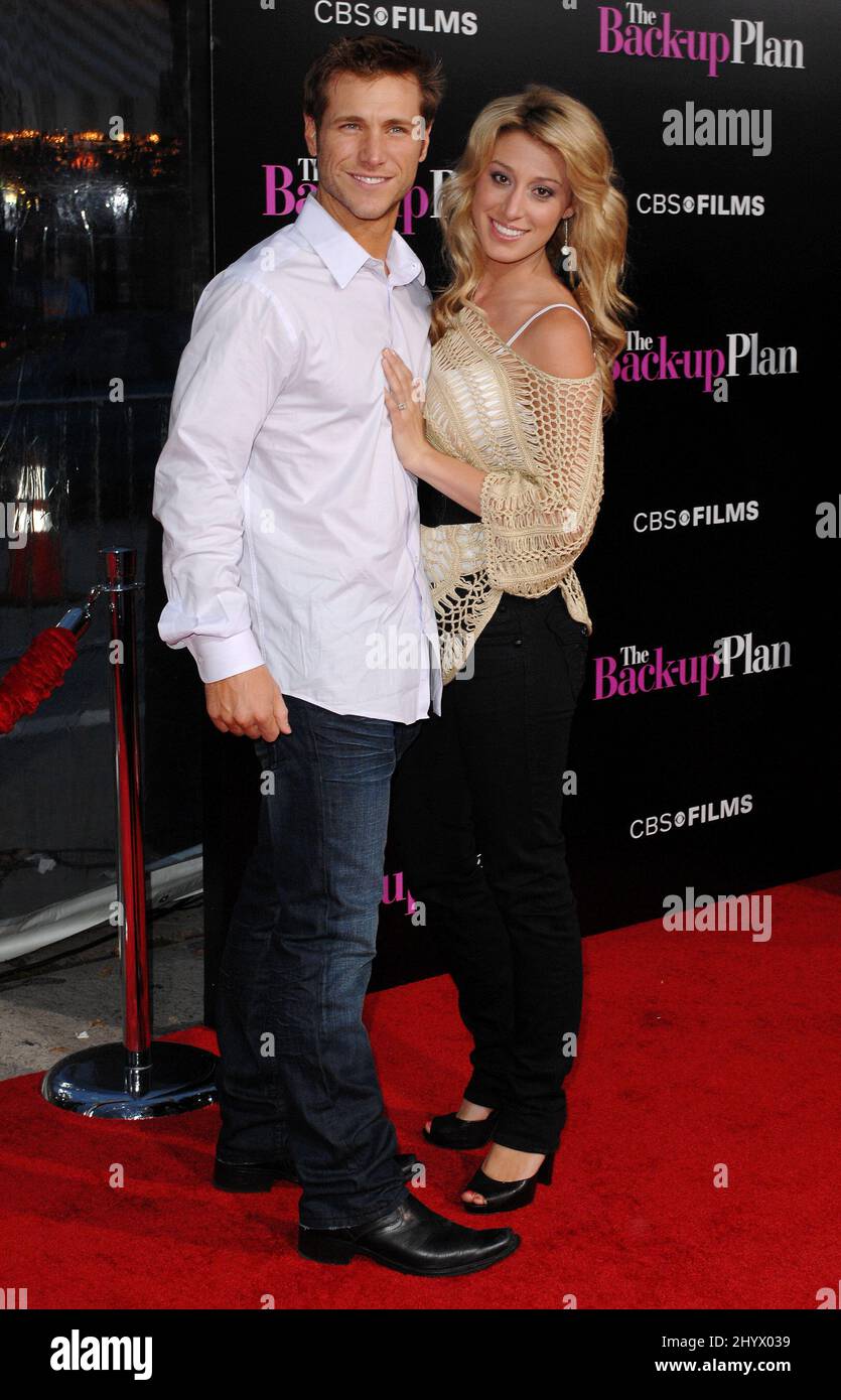 Jake Pavelka and Vienna Girardi at 'The Back-Up Plan' Los Angeles premiere, held at the Village Theatre, Westwood. Stock Photo