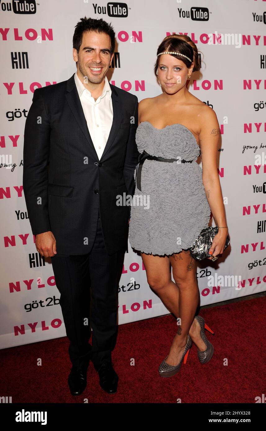 Eli Roth and girlfriend Peaches Geldof at Nylon Magazine's Young