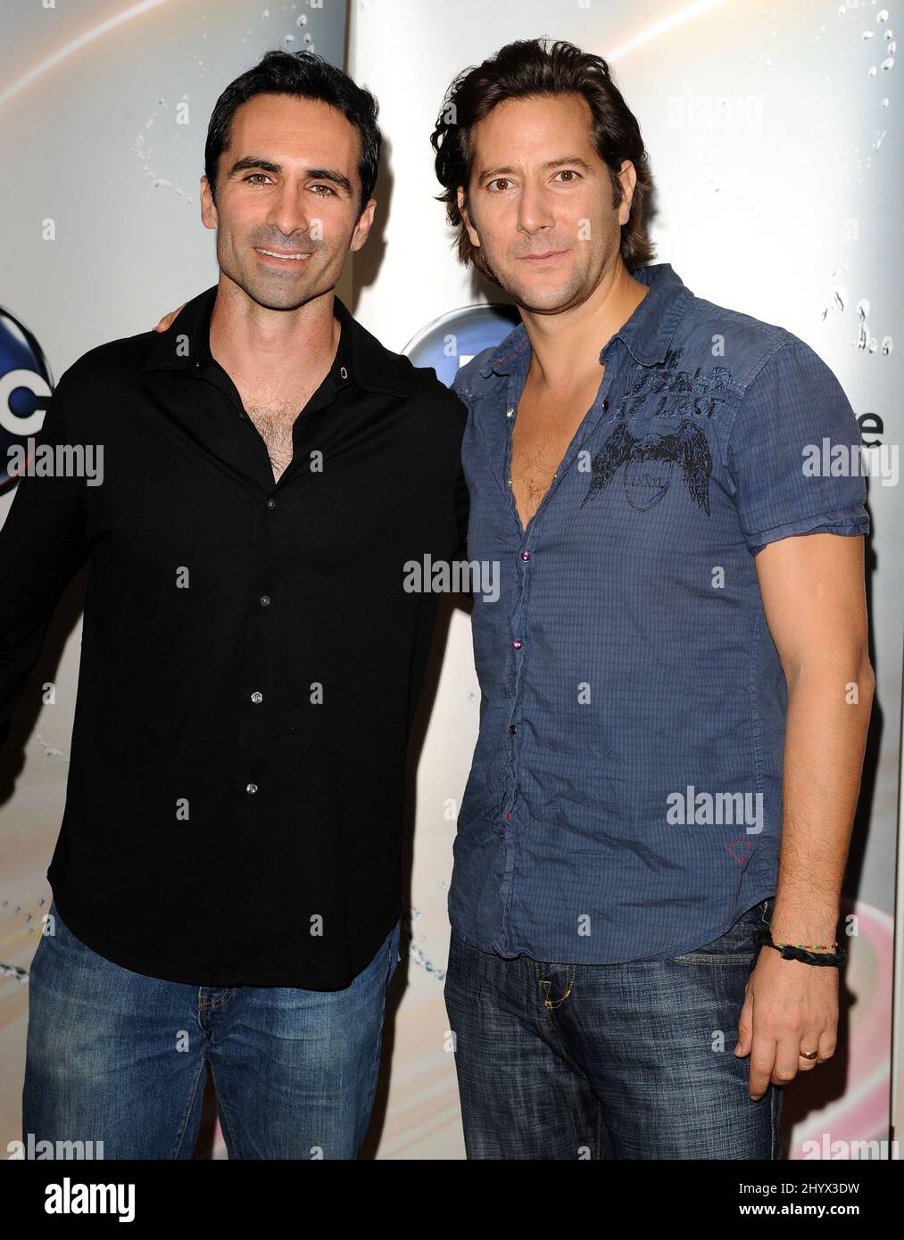 Nestor Carbonell and Henry Ian Cusick at Disney ABC Television Group Summer Press Junket held at ABC Studios in Burbank, CA. Stock Photo