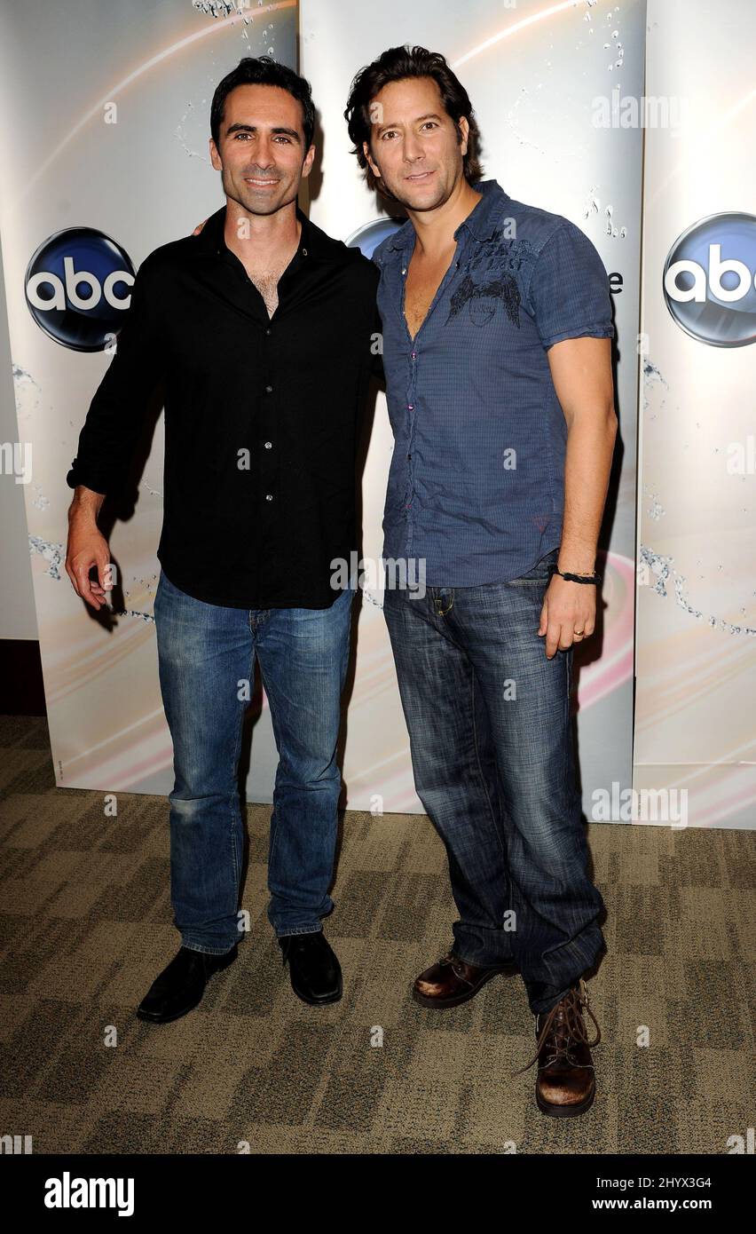 Nestor Carbonell and Henry Ian Cusick at Disney ABC Television Group Summer Press Junket held at ABC Studios in Burbank, CA. Stock Photo