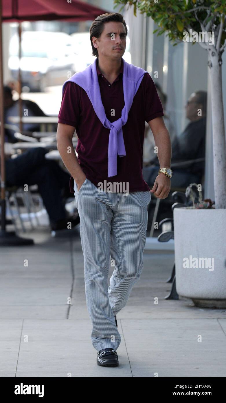 Scott Disick seen at Coffee Bean in West Hollywood. Stock Photo