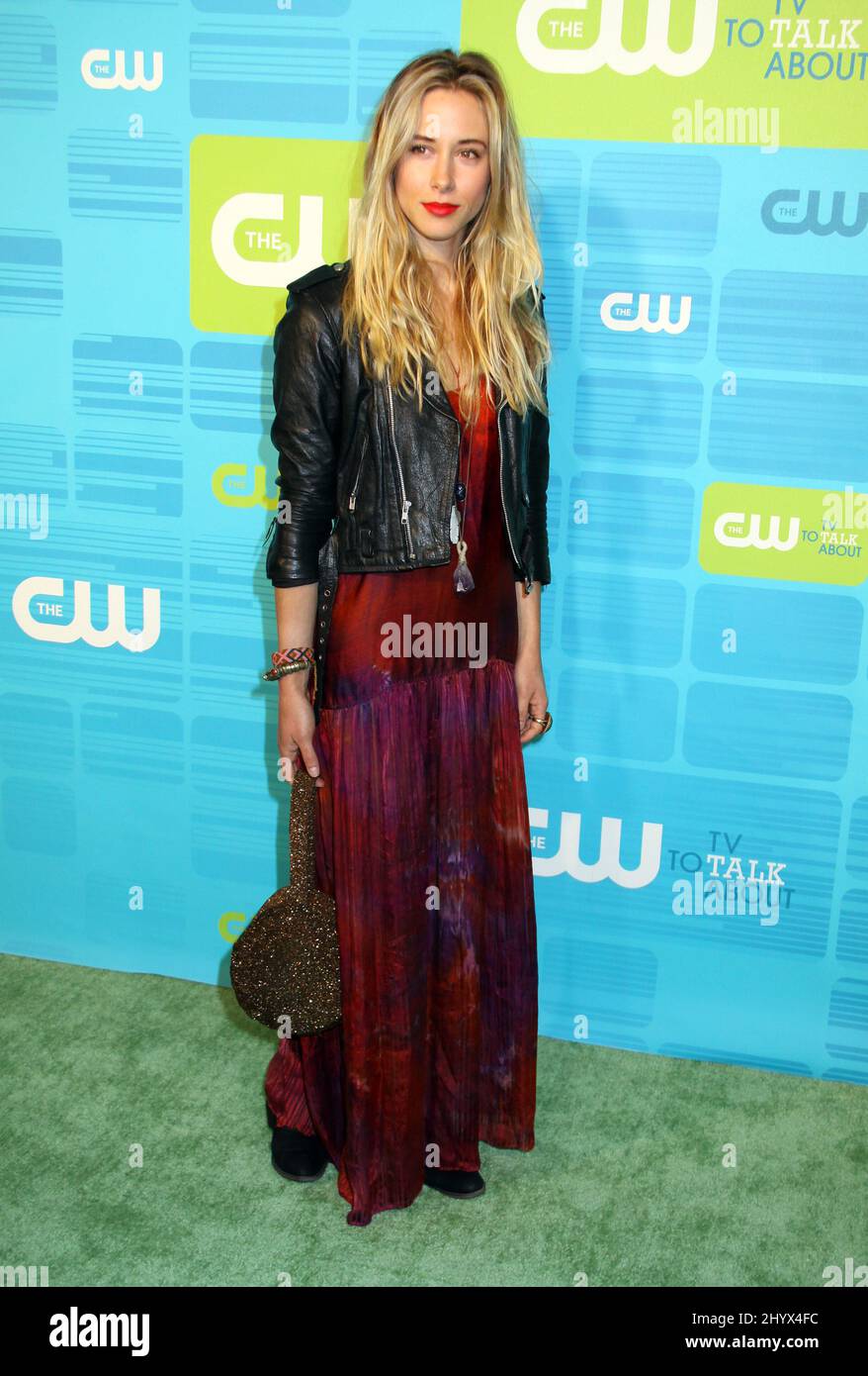 Gillian Zinser at the CW Upfront Green Carpet Arrivals at Madison Square Garden in New York. Stock Photo