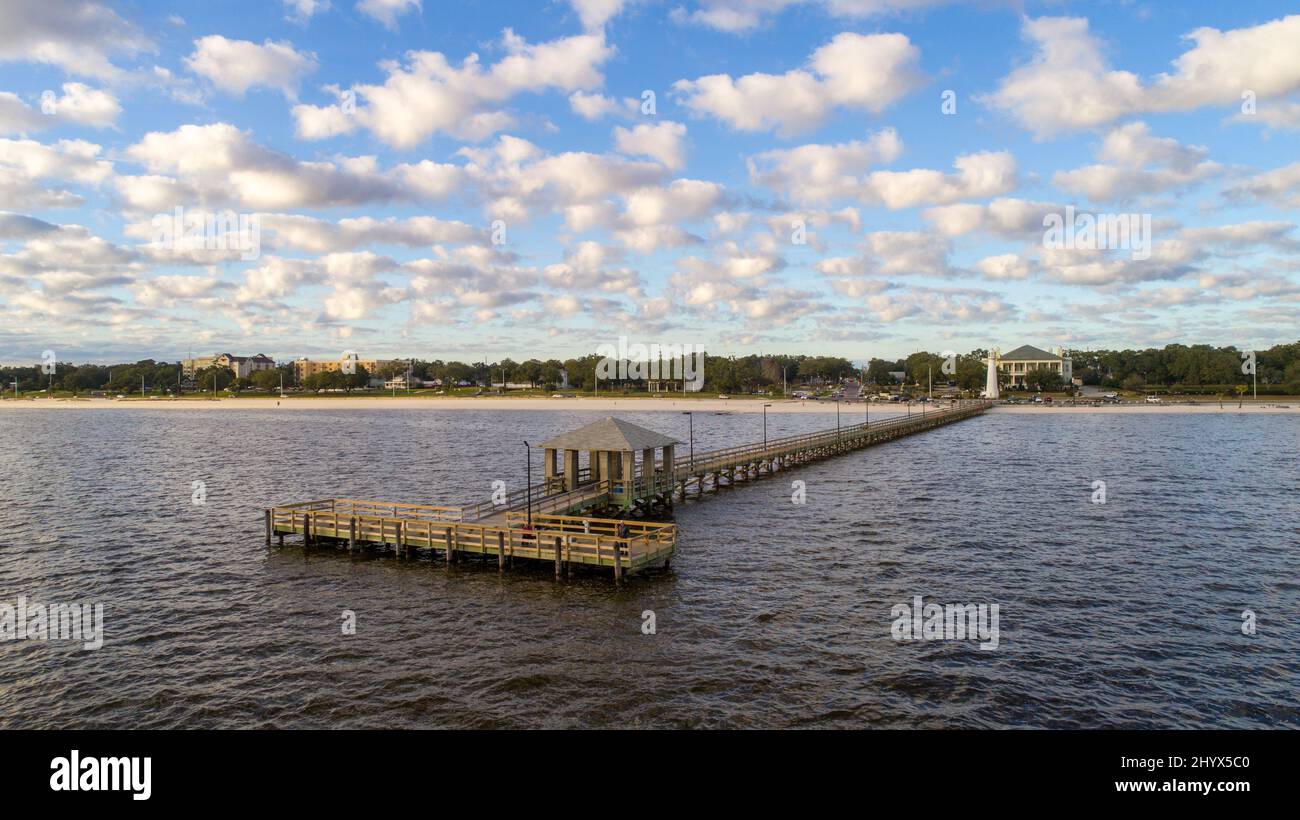 Biloxi, Mississippi beach at dusk Stock Photo Alamy