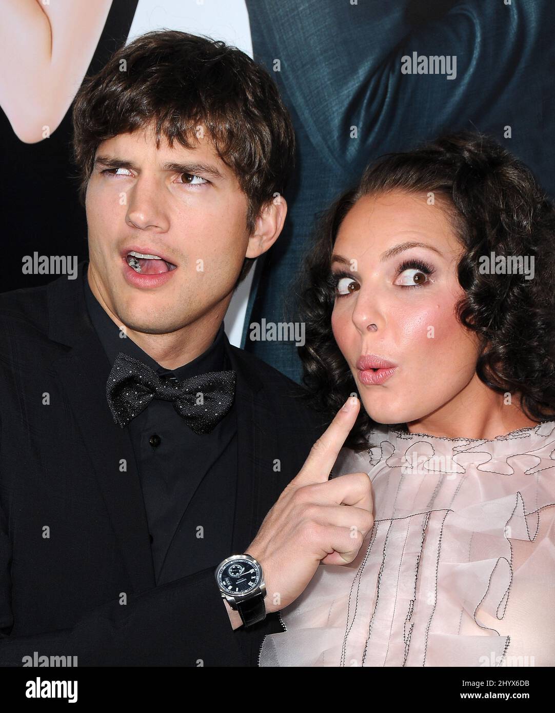 Ashton Kutcher and Katherine Heigl at the premiere of "Killers" held at