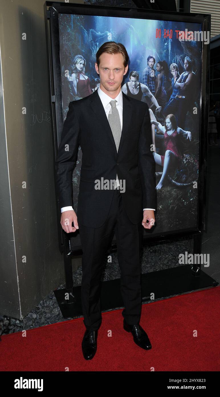 Alexander Skarsgard at the 'True Blood' Season 3 premiere held at the Arclight Theatre in Los Angeles, USA. Stock Photo