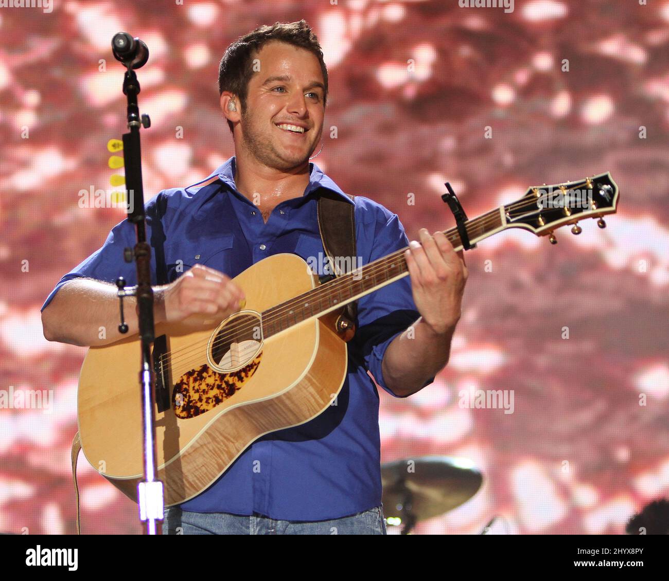 Easton Corbin performs during the 3rd day at the 2010 CMA Music Festival held at LP Field in Nashville, TN. Stock Photo