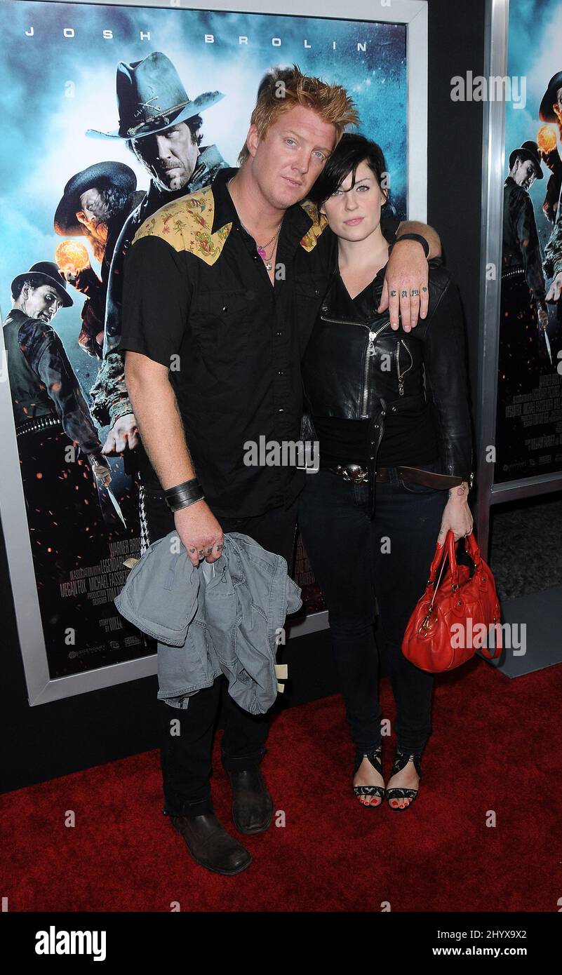 Josh Homme and Brody Dalle attends the premiere of Warner Bros' 'Jonah Hex' at the Arclight Cinemas in Los Angeles, June 17, 2010. Stock Photo
