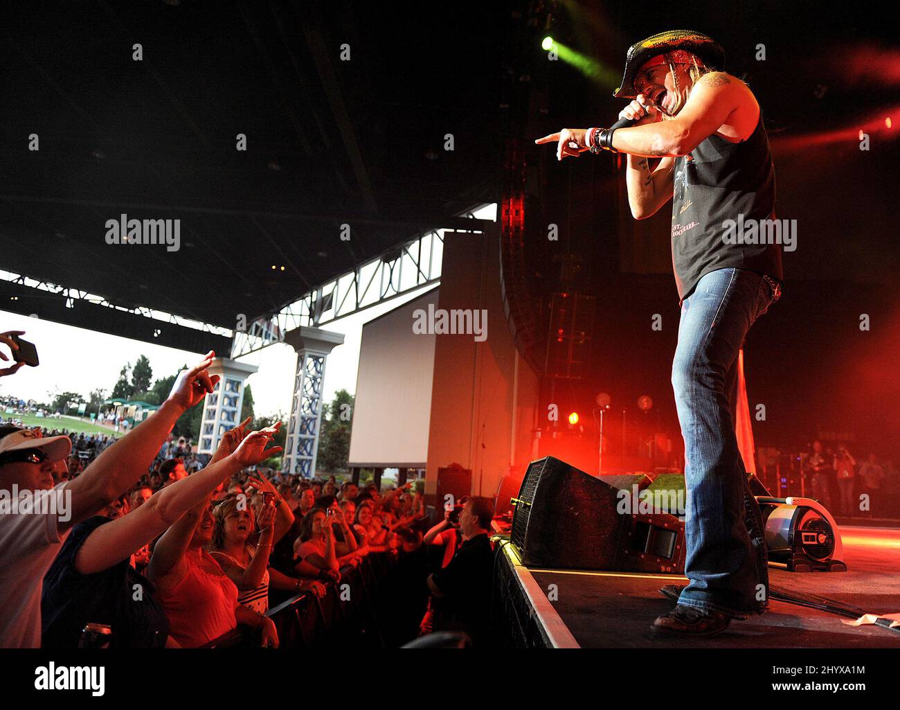 Bret Michaels 'Roses & Thorns' concert tour stop at the Time Warner Cable Music Pavilion Stock Photo