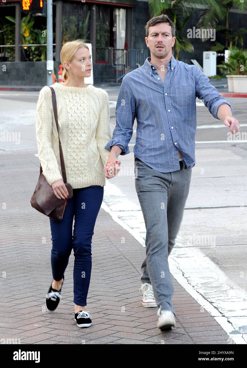 Jaime King and her husband seen on June 22, 2010 in Los Angeles, California. Stock Photo