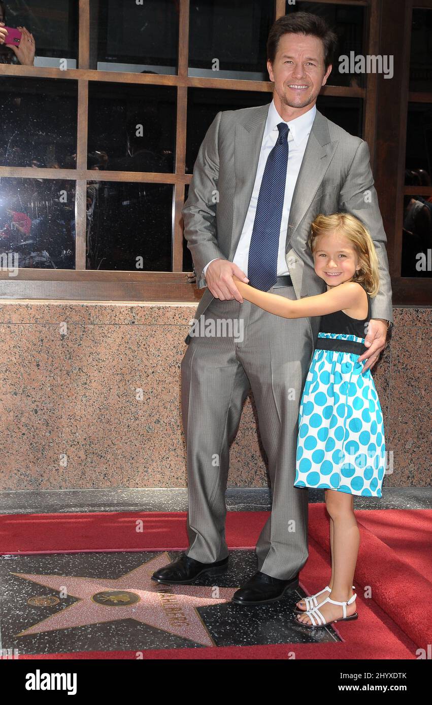 Mark Wahlberg and daughter Ella Rae Wahlberg attends as Mark Wahlberg ...