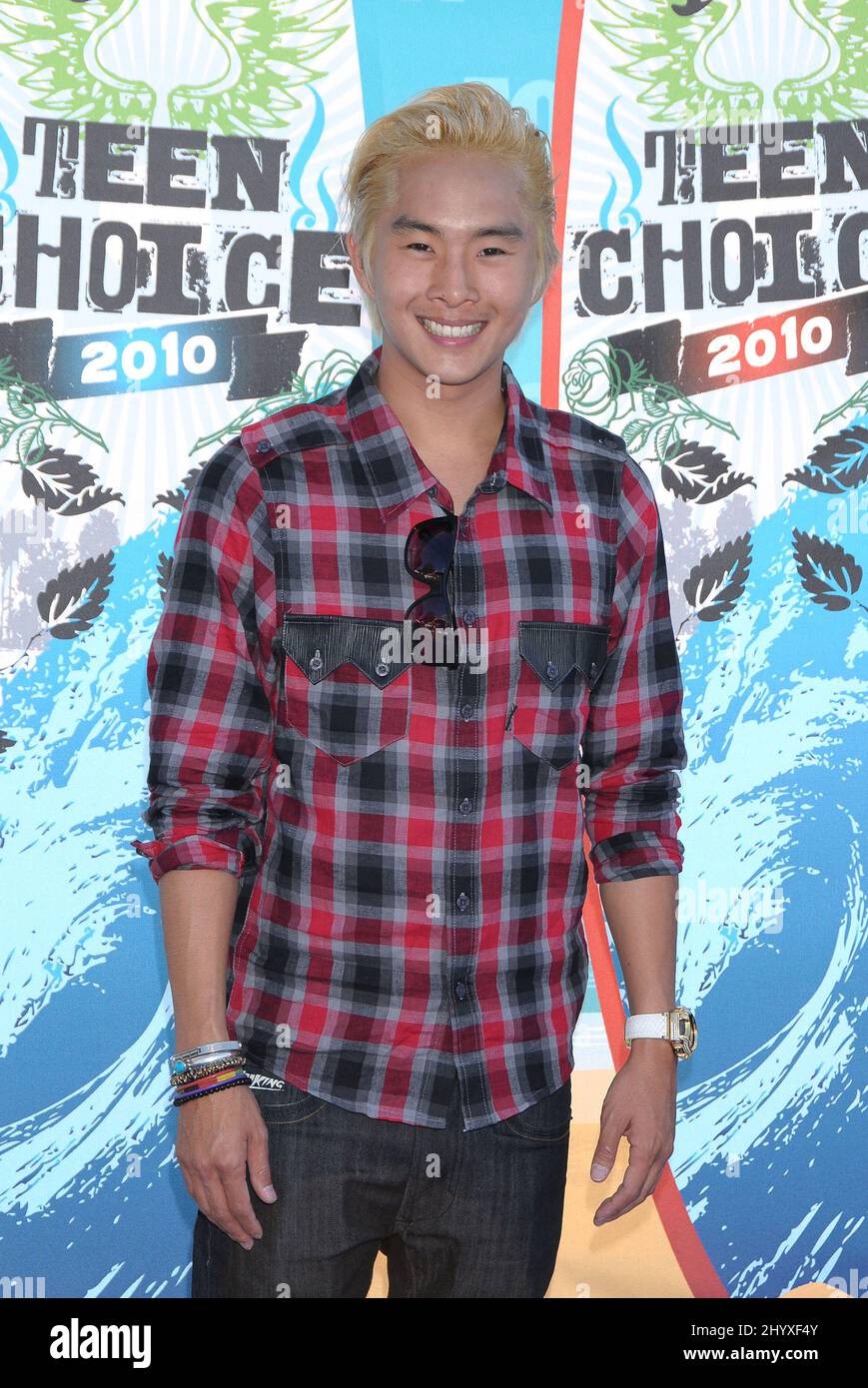 Justin Chon at the Teen Choice Awards 2010 held at the Gibson Amphitheatre on August 8, 2010 in Universal City, California. Stock Photo