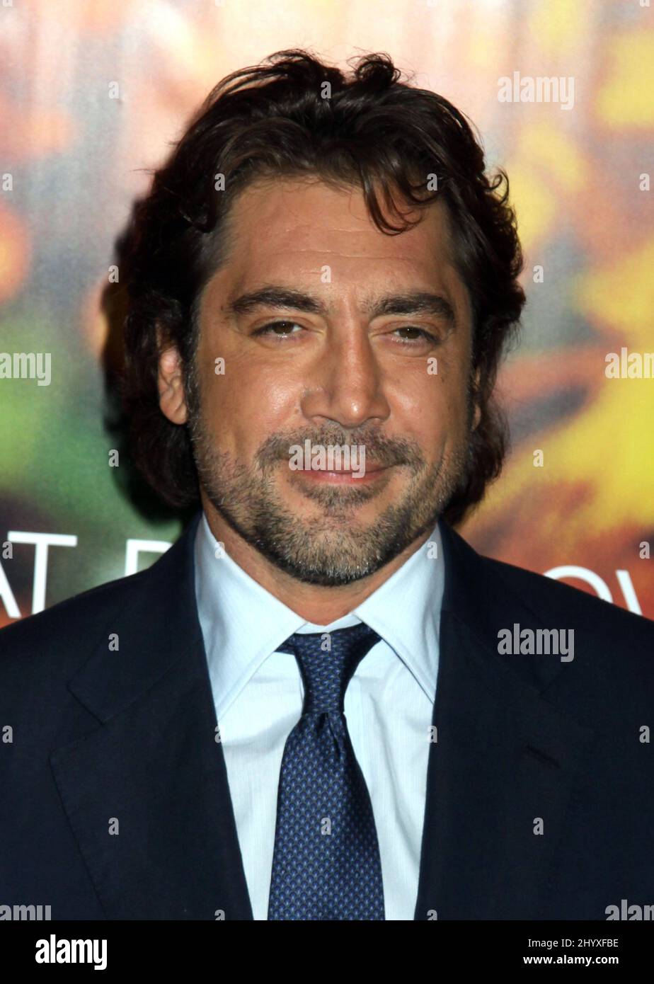 Javier Bardem at the premiere of "Eat Pray Love" held at the Ziegfeld ...