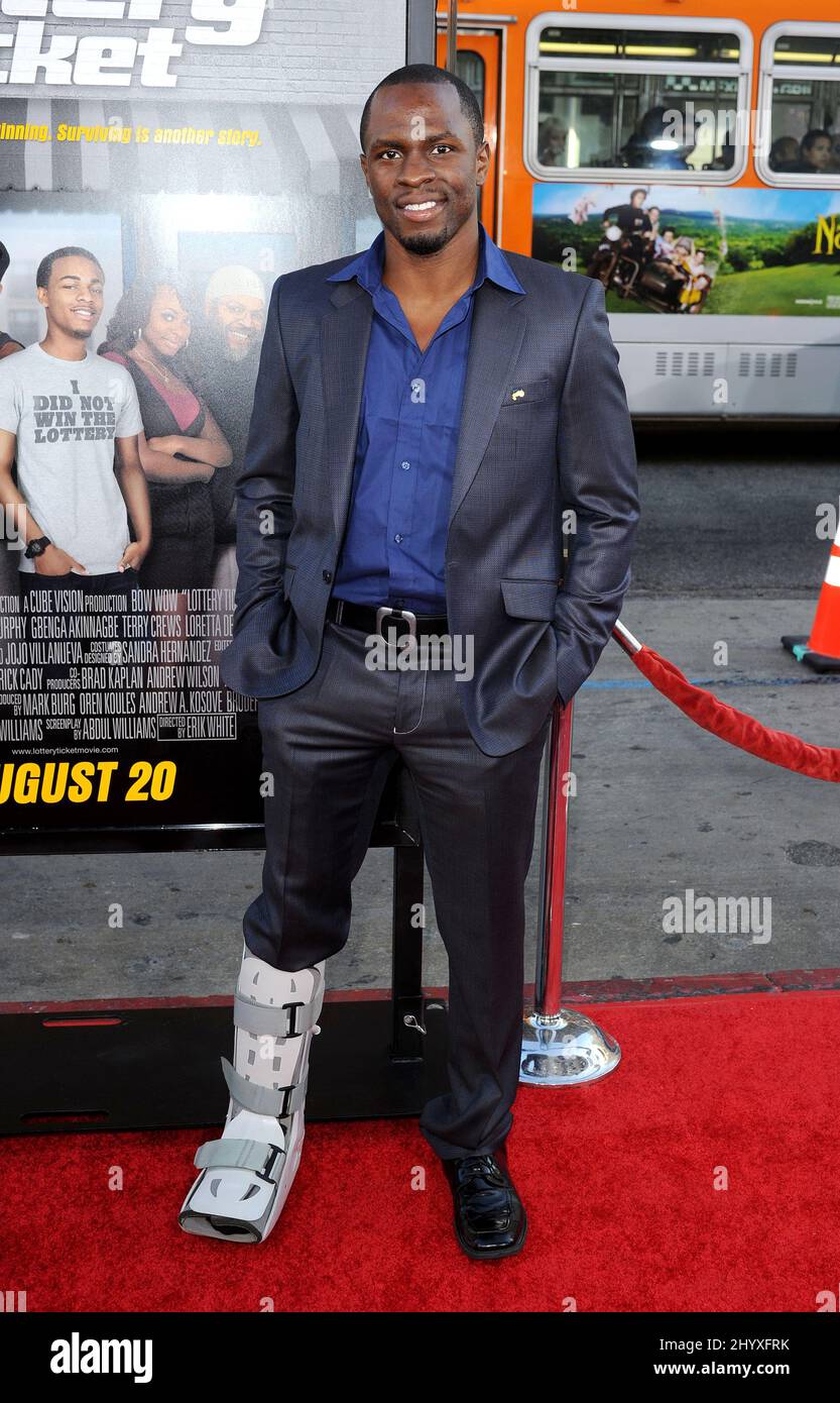 Gbenga Akinnagbe at the world premiere of ‘Lottery Ticket’ held at